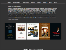 Tablet Screenshot of dennisfoster.com